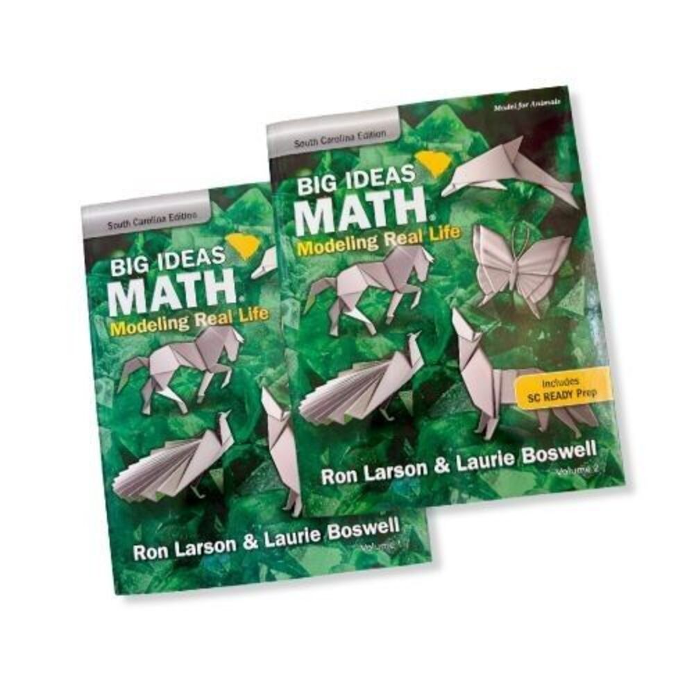 Big Ideas Math Grade 3, Volumes 1 and 2 Books SC Edition, Includes SC Ready Prep
